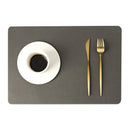 Jogo Americano de Mesa Estilo Nórdico em Couro Dupla Face – Térmico, Impermeável e Resistente a Óleo (Retangular)