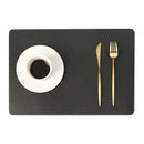 Jogo Americano de Mesa Estilo Nórdico em Couro Dupla Face – Térmico, Impermeável e Resistente a Óleo (Retangular)